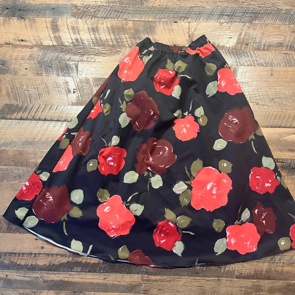 Kate Spade New York Floral Midi Skirt With Pockets, Women’s Small